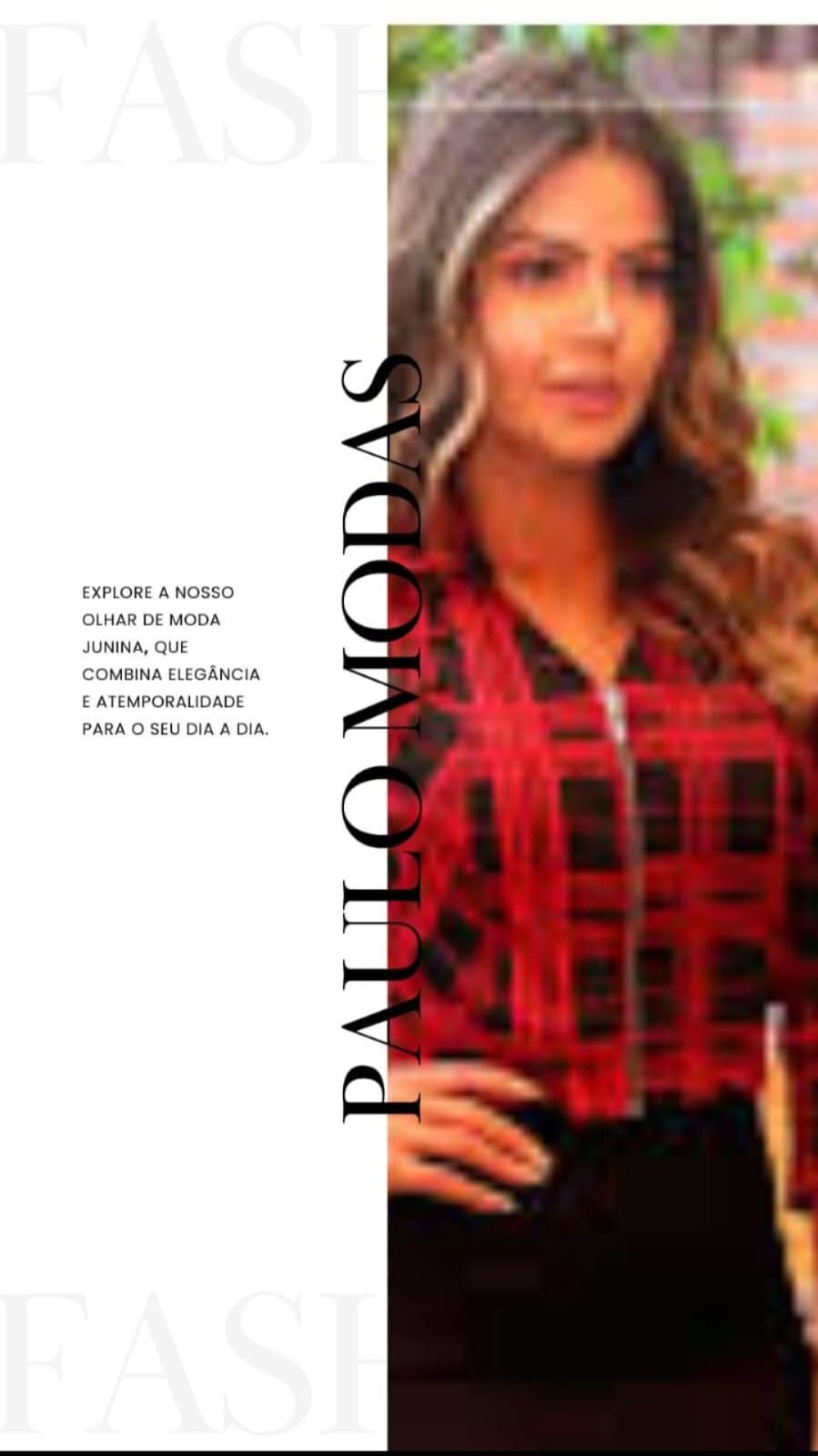 Arte da Paulo Modas com moda junina feminina